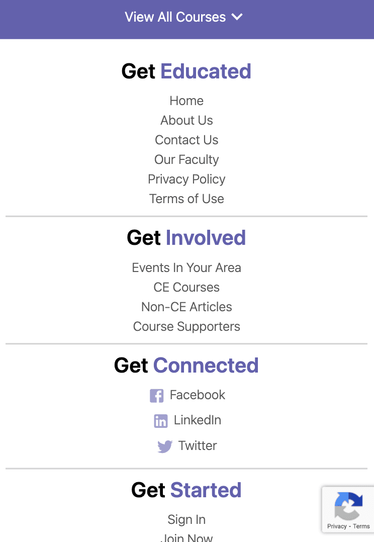 Dental Learning tablet view