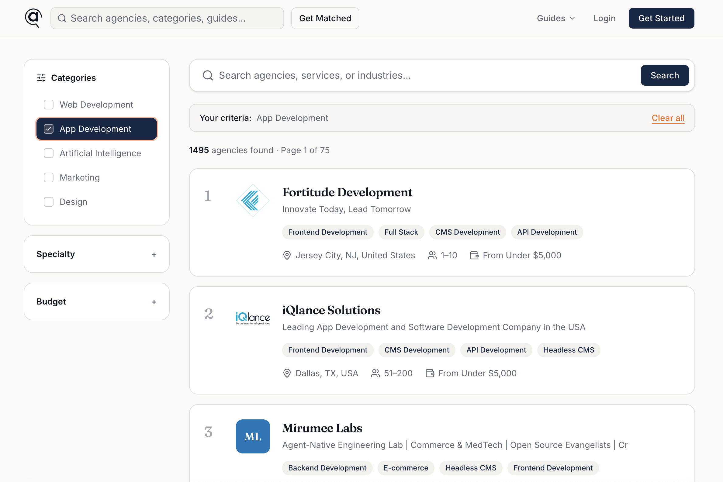 Appsli - A curated, ranked directory of marketing, design, and development agencies where buyers can compare, shortlist, and request quotes in one place.