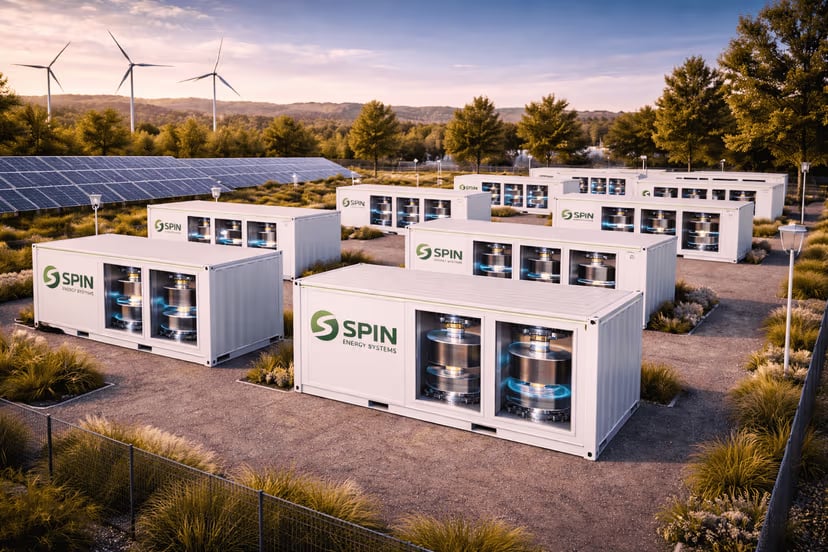 SPIN Energy - Explore how innovative energy storage technology can improve efficiency, stability, and uptime.